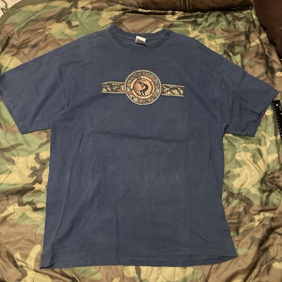 Vintage Arizona‎ Blue Graphic Tee Faded Delta 100% Cotton Men's XL/23 - Picture 1 of 9
